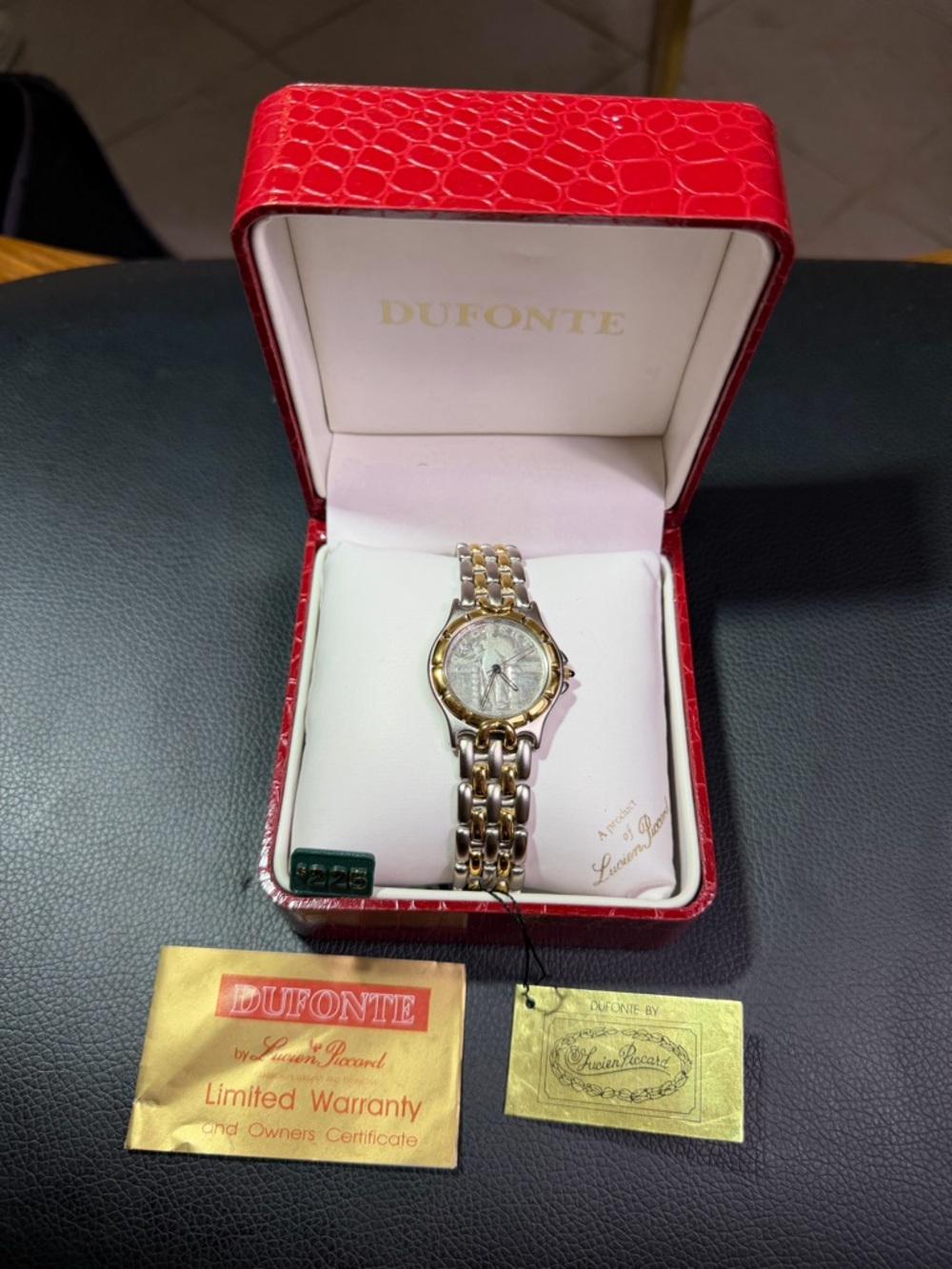 Vintage Dufonte 1927 Standing Liberty Quarter Ladies Watch New in the box